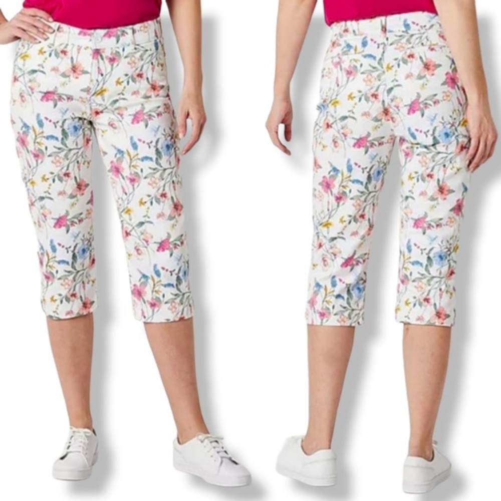 St. John's Bay Secretly Slender Mid Rise Plus Capris
